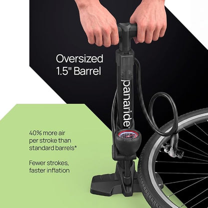 Bike Pump Floor, Advanced Bike Tire Inflator, Bicycle Hand Air Pump - Image 4