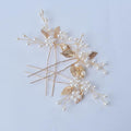 Hair Accessories, 3pcs Gold Hair Pins for Women's Wedding, Bridesmaid, Flower Girl (Gold)