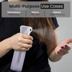 VIGOR PATH Continuous Spray Bottle – Fine Mist Mister Spray Bottle for Hair, Plants, Cleaning, Pets & Travel | Refillable Water Spray Bottles (200ml / 6.7oz) Clear