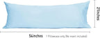 Sunflower Body Pillowcase 100% Cotton Long Pillow Cover/Case Envelope Closure 1 Pack, 21×54 inches Ashley Blue, Soft and Breathable