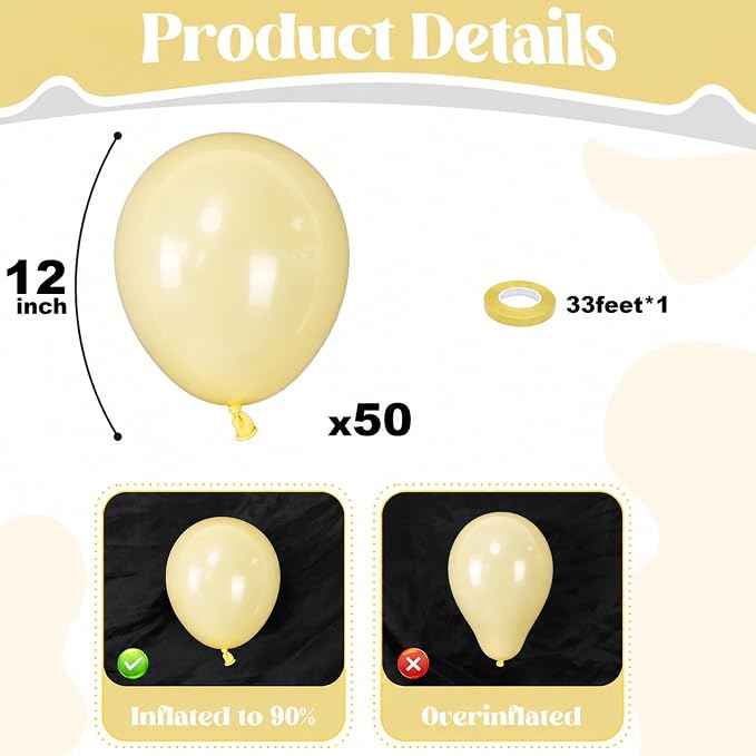 Pastel Yellow Balloons - Image 3
