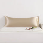 NTBAY Satin Body Pillowcase for Hair and Skin, Luxurious and Silky Pillow case with Envelope Closure, 20x54 Inches, Taupe