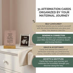 Pregnancy & Postpartum Gifts For Mom | 31 New Mom Affirmation Cards, Vanilla Candle & Oatmeal Soap. Ideal New Mom Care Package After Baby, Pregnancy Gifts for Expecting Mom, Baby Shower Gifts for Mom