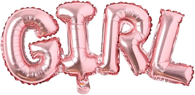 Boy girl connection Letter foil balloons children party decoration birthday by REIANS