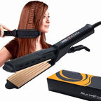 2 Inch Hair Crimper for Volumizing & Textured Styles, Ceramic Crimping Iron with Anti-Static Technology, 4 Adjustable Heat Settings 300°F-450°F, 110-240V Travel Hair Styling Tool for Women