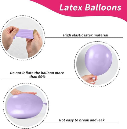 Metallic Chrome Purple Pearl Pink Maca Teal Blue Latex Balloons - Image 8