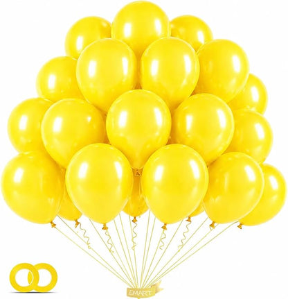 EMART Yellow Balloons 12 Inch 100pcs, Latex Balloons by EMART