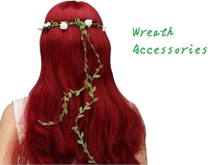 66 Ft Leaf Ribbon, Artificial Eucalyptus Garland Rattan Leaf String | - Image 3