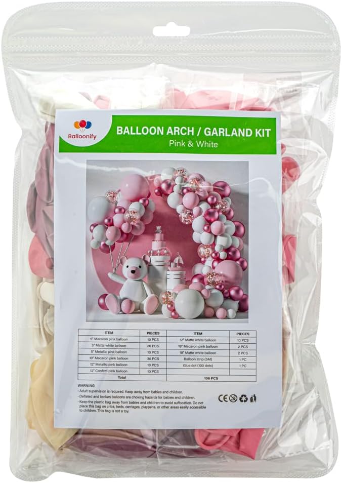 Restaurantware-Balloonify Balloon Garland Set, 1 Party Decoration Kit - Image 2