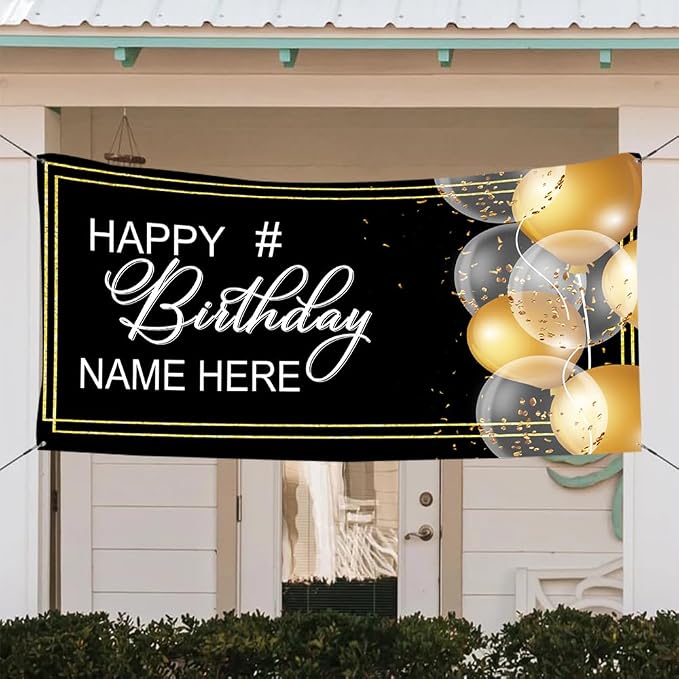 Personalized Happy Birthday Banner Customized - Image 2