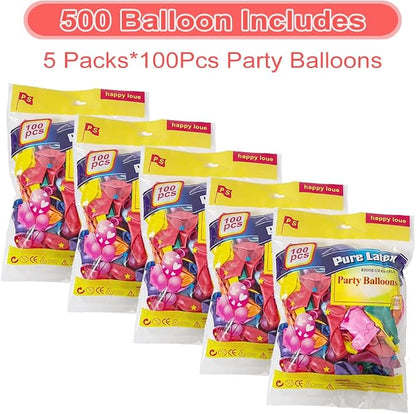 500 Pcs Balloons Assorted Color, 10 Inch - Image 3