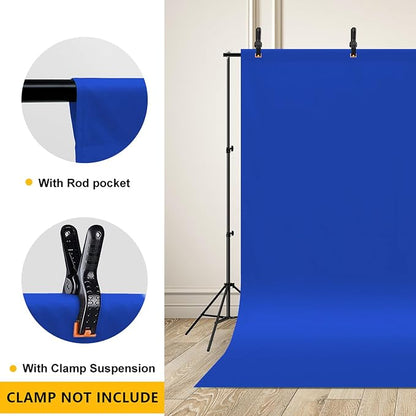 10x12ft Royal Blue Screen Backdrop - Image 4