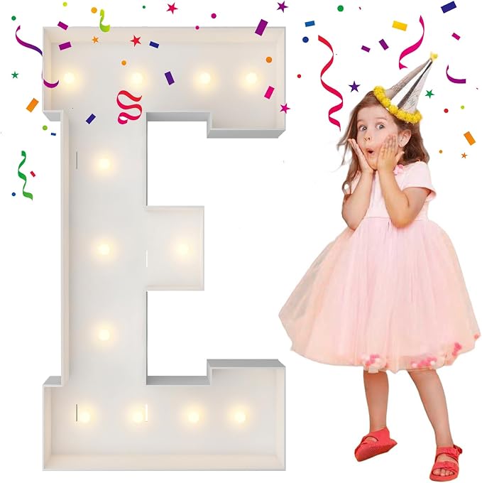 4FT Marquee Light Up Letters, Large Marquee Letters, Mosaic Balloon Frame by MerryMosaics