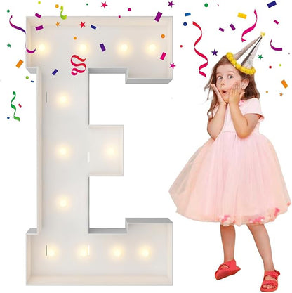 4FT Marquee Light Up Letters, Large Marquee Letters, Mosaic Balloon Frame by MerryMosaics