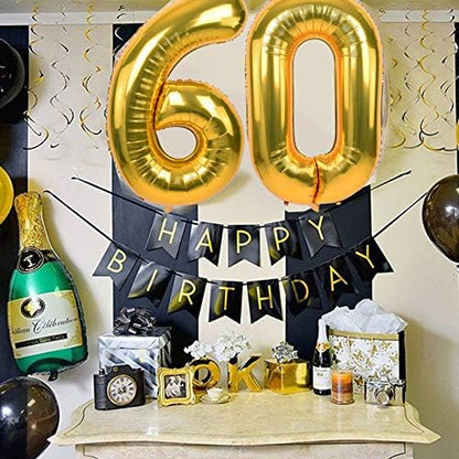 TONIFUL 40 Inch Gold Foil Number 50 Balloon, 50th Birthday Decorations | Large - Image 5