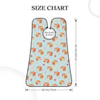 Waterproof Beard Trimming Bib, Non-Stick Hair Catcher for Men Shaving, Grooming Apron for Husband Dad, Fall Maple Leaves Autumn Foxes Shave Bib