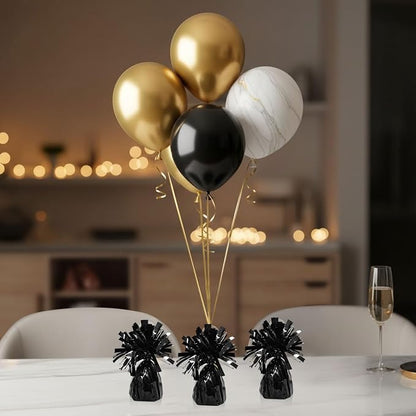 12 Pack Black Balloon Weights, 6oz Heavy Duty Balloon Weights - Image 2