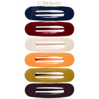 RC ROCHE 6 Pcs Flat Claw Hair Clips for Women Lay Down Barrettes No Crease Side Slide Thick Long Hair Duckbill French Against Head Jaw Claw Styling Jumbo Extra XL Clamp, Large Classic