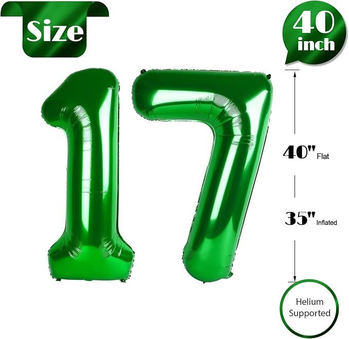 Green 17 Balloon - Image 5