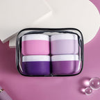 Travel Containers for Toiletries, Silicone Cream Jars BPA-Free, Leak-proof 1.35oz Travel Size Containers, Portable Size Silicone Jars with Lid for Cosmetic Face Hand Body Cream (4 Pack)