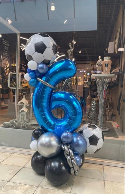Blue Number 6 Balloon 40 Inch - Image 8