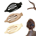 Flat Hair Clips for Women, French Hair Claw Clips for Thick, Thin, Long & Short Hair, Duck Billed Clips, No-Slip Grip Hair Styling Accessories for Women Girls Daily Use (MixA 3PCS)