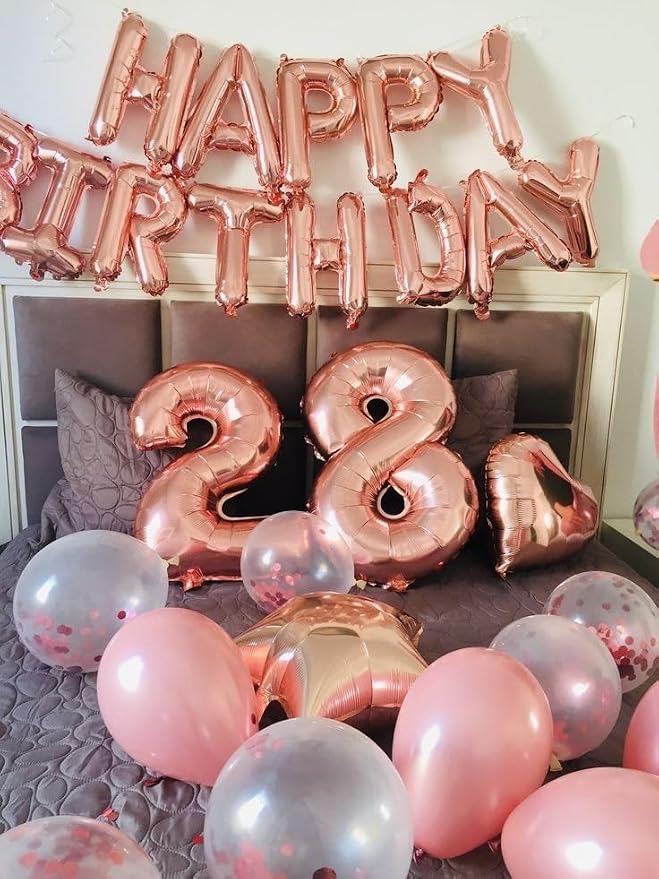 Number Balloons 40 Inch Rose Gold 6 Balloon - Image 4
