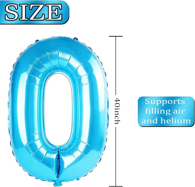 40 Inch Number 42 Balloons for 42nd Birthday Party Decorations, 0-100 Jewelry - Image 4