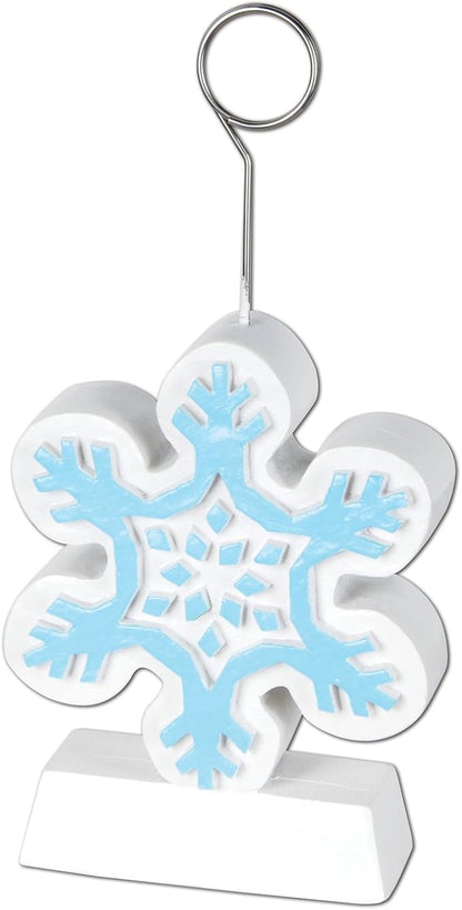 Beistle 1-Pack Snowflake Photo/Balloon Holder - Image 2