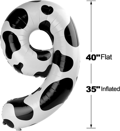 Cow Print 9 Balloon - Image 5