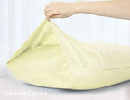 Sunflower Body Pillowcase 100% Cotton Long Pillow Cover/Case Envelope Closure 1 Pack, 21×54 inches Cream, Soft and Breathable
