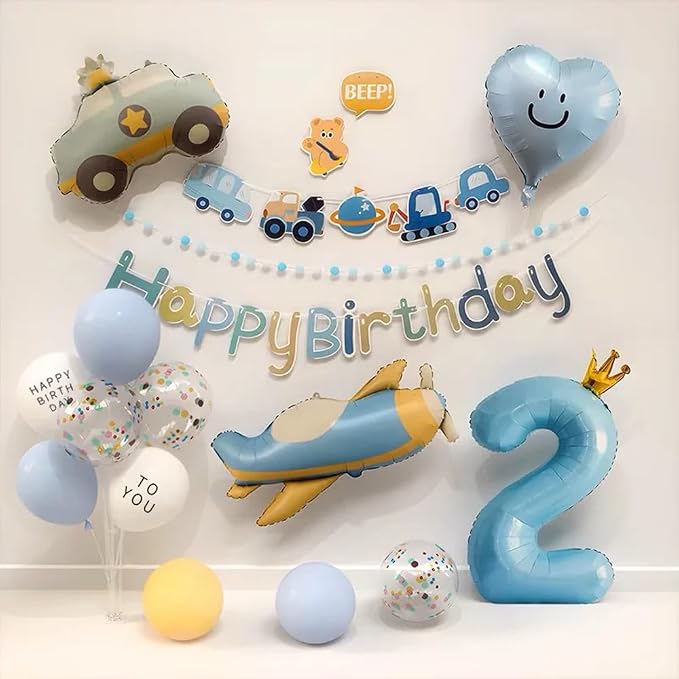 Blue Number 9 Balloon with Crown, 40 inch Blue Number Balloon 9th Birthday - Image 5