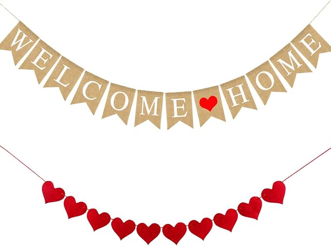 ALLFUN Welcome Home Banner Welcome Home Decorations | Made by ALLFUN