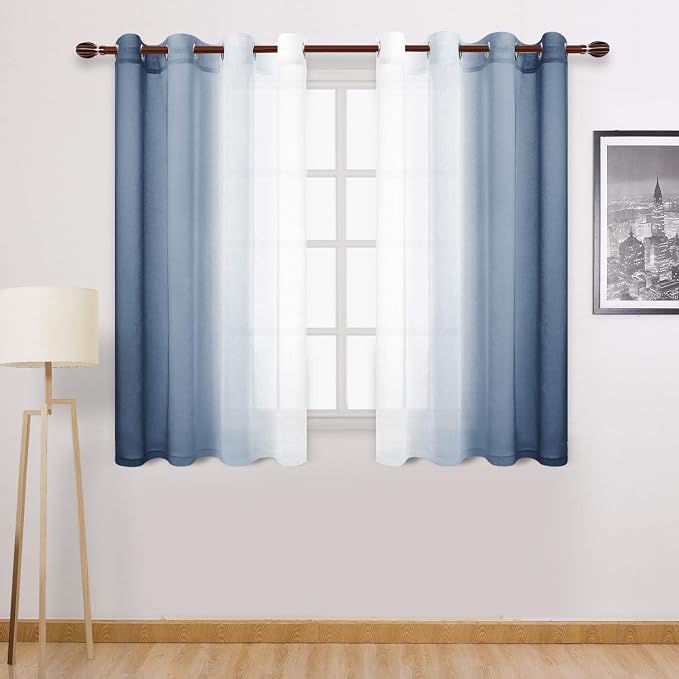 DWCN Ombre Short Sheer Curtains by DWCN