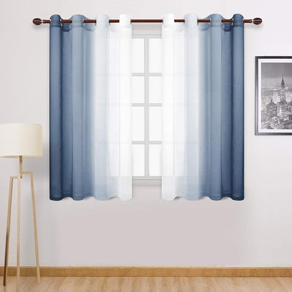 DWCN Ombre Short Sheer Curtains by DWCN