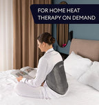 GENIANI XL Electric Heating Pad for Back Pain & Cramps Relief, 15"x24" Electric Throw with Auto Shut-Off, Adjustable Strap, Soft Fabric, Ideal for Lower Back & Stomach – Gift for Women & Men