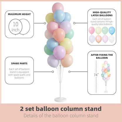 Pastel Balloon Column Kit Set of 2 - Image 3