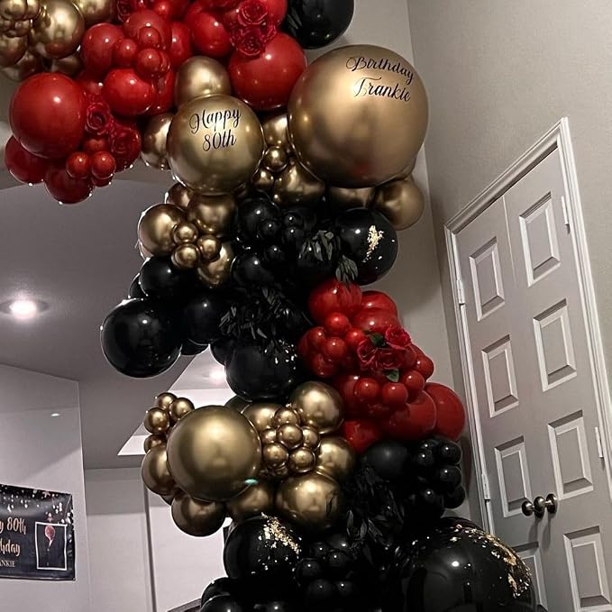 Red Gold Black Balloons - Image 5