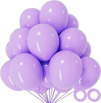 110pcs Pastel Purple Balloon 12 Inch, Pastel Purple Latex Balloons by KUULBELAballoons