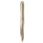 SWACC 28-Inch Long Straight Claw Clip Ponytail Extensions Synthetic Hair Extensions Ponytail Jaw Clip Hair Pieces for Women (Dark Honey Blonde/Bleach Blonde Highlights-16H613)