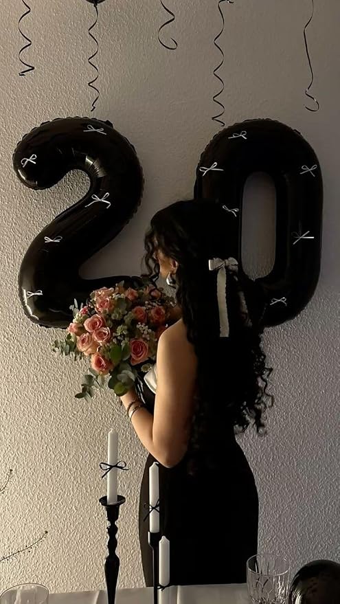 Number 14 Balloons Black 40 Inch - Image 3