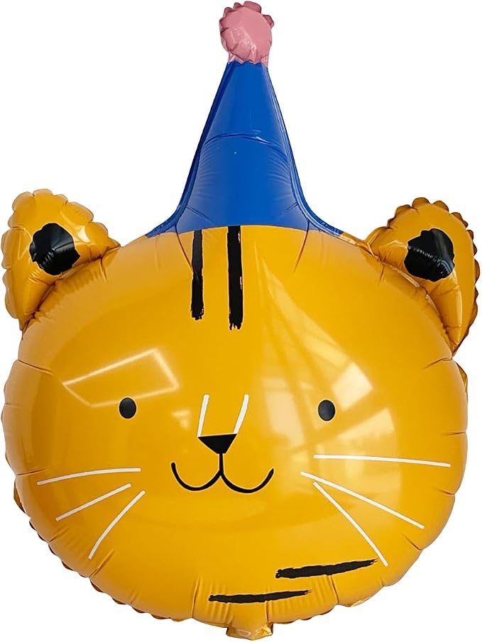 Animal Head Foil Balloon Kit, Lion Bear Monkey Cat foil balloon, Birthday Party - Image 2