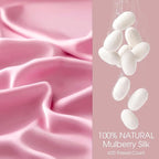 100% Silk Pillowcase for Hair and Skin Toddler Size 2 Pack Mulberry Silk Pillow Case 13 x 18 Inches Highest 6A Silk Kids/Travel Pillow Cover Soft Breathable Cooling with Hidden Zipper, Pink