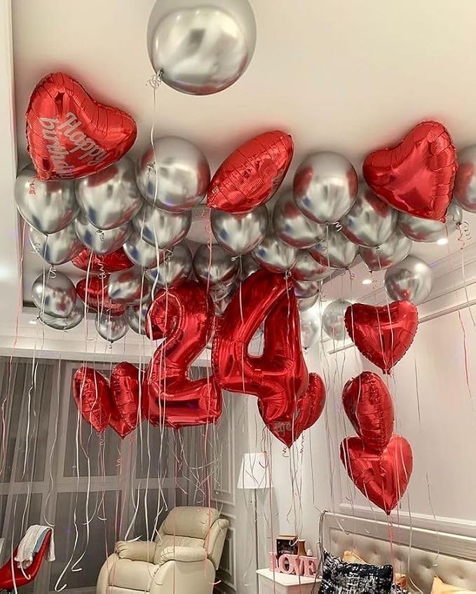Number Balloons 40 Inch Red 3 Balloon - Image 3