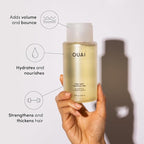 OUAI Fine Shampoo and Conditioner Set - Sulfate Free Shampoo and Conditioner for Women & Men - Made with Keratin, Marshmallow Root, Shea Butter & Avocado Oil - Free of Parabens & Phthalates (10 Fl Oz)
