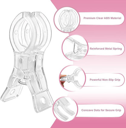 10 Pcs 3.5 Inch Clear Balloon Arch Clips - Image 4