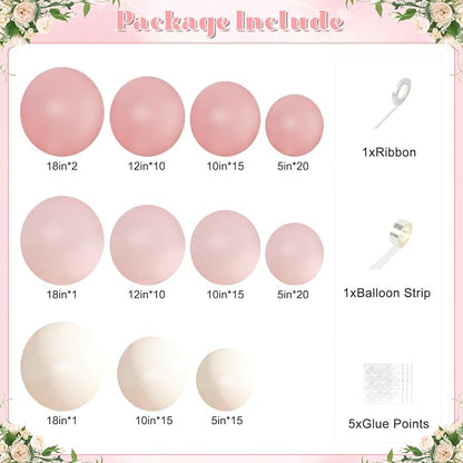 Pink Balloon Arch Kit for Baby Shower Bridal Shower Birthday Decorations | - Image 6
