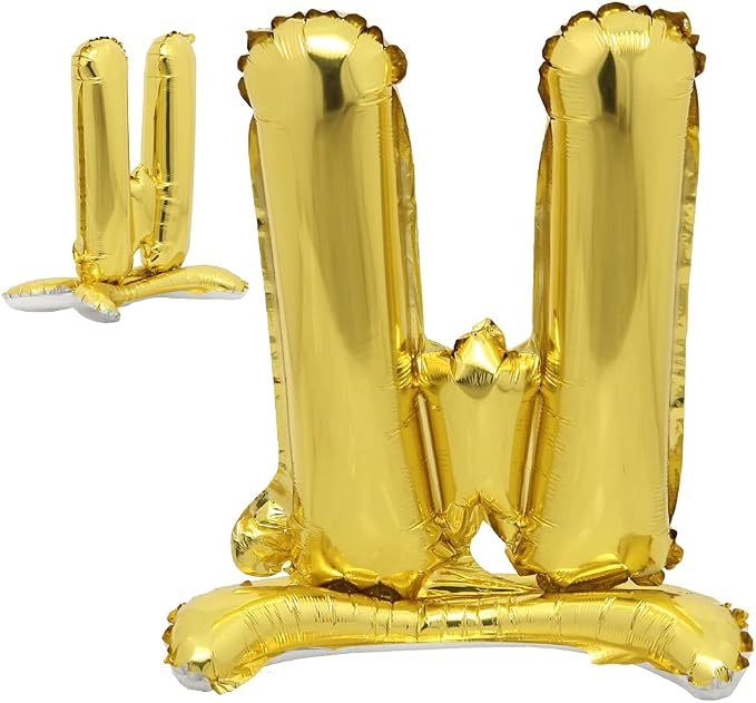 16" Standing Alphabet Letter and Number Balloons Aluminum Hanging Foil Film by RUIANSI
