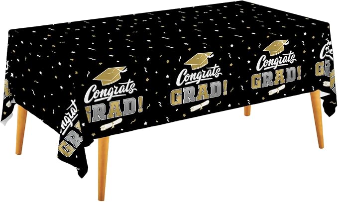 Graduation Decorations, Gongrats Grad Tablecover by Gatherfun
