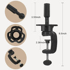 Wig Stand Mannequin Head Holder 3 Pack Black Cosmetology Manikin Stand Mannequin Head Holder Clamp Wig Head Stand Holder for Table Training